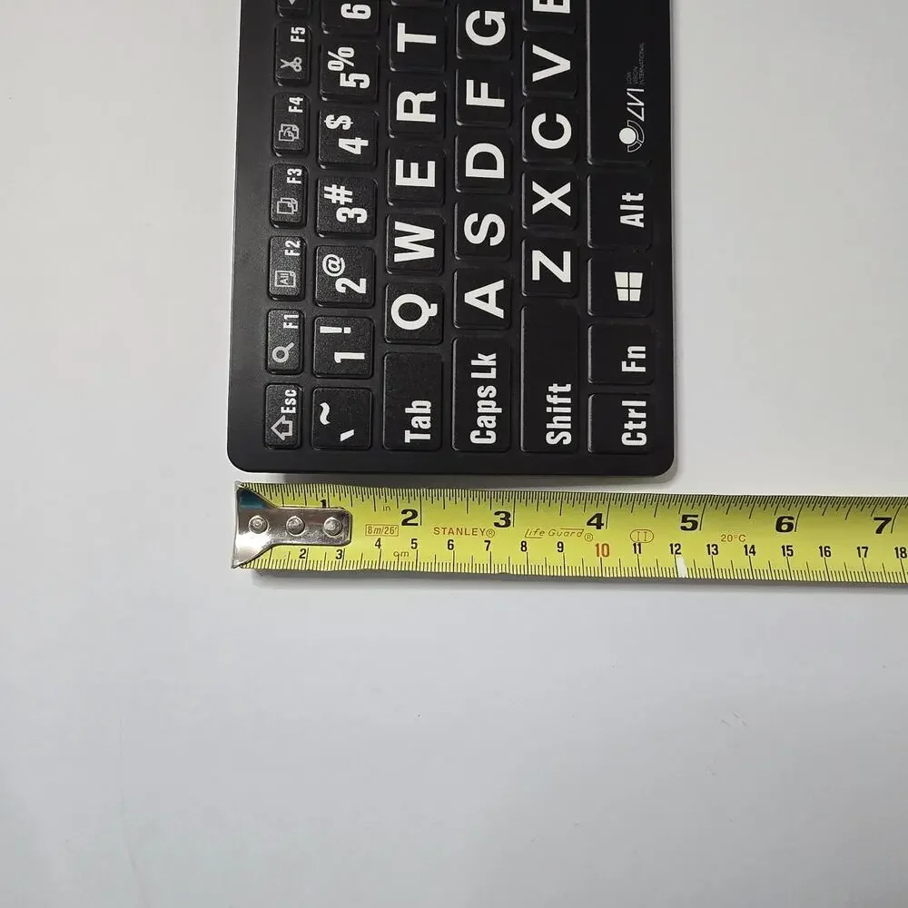 Logickeyboard BKB3001 Bluetooth Large Print Mini Keyboard Wireless Tested Boxed